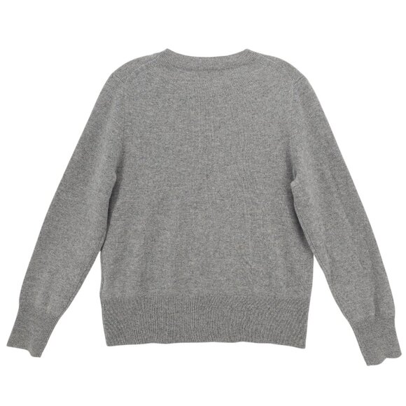 NWT J CREW 100% Cashmere Classic-Fit Crewneck Sweater HEATHER ASH Gray MEDIUM - Picture 3 of 8